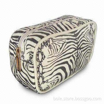 Cotton Fabric Cosmetic Bag in Tigger Pattern, OEM and ODM Orders are Welcome
